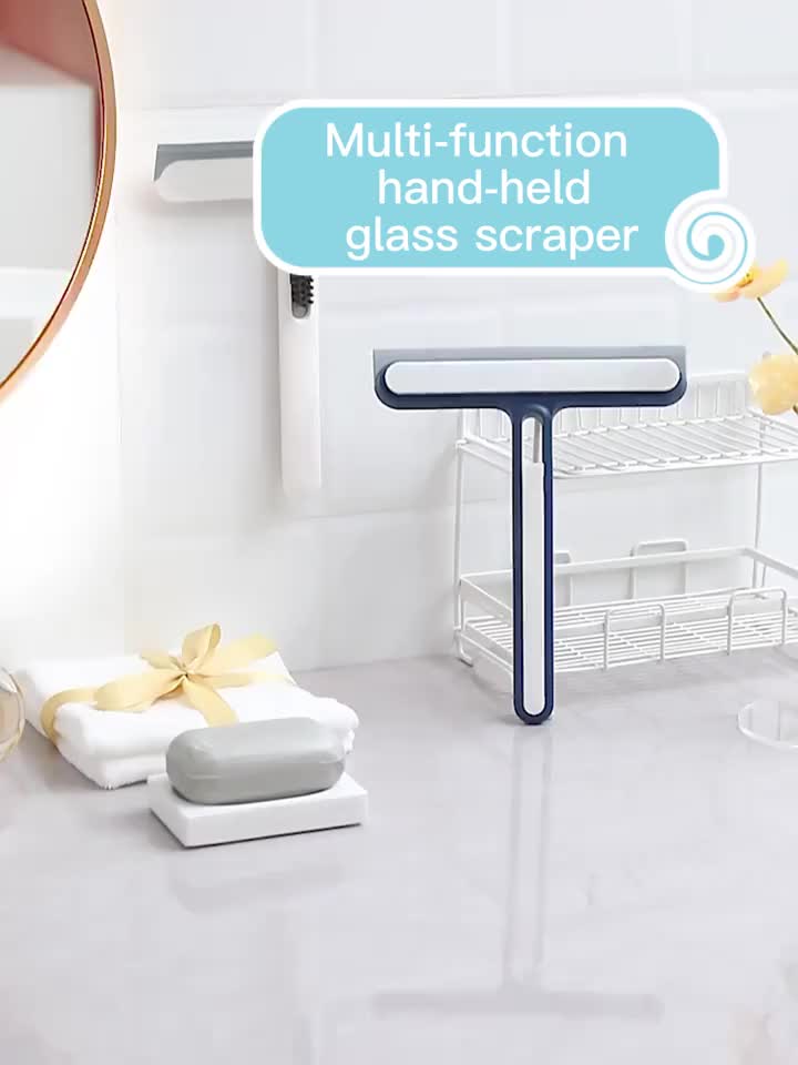 4-in-1 Glass Cleaner Brush, Multipurpose Window Cleaner For