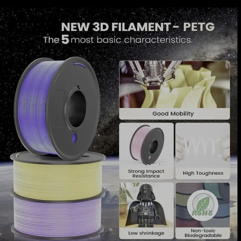 Petg 3d Printer Filament Super Neat Filament Spool Strong - Temu