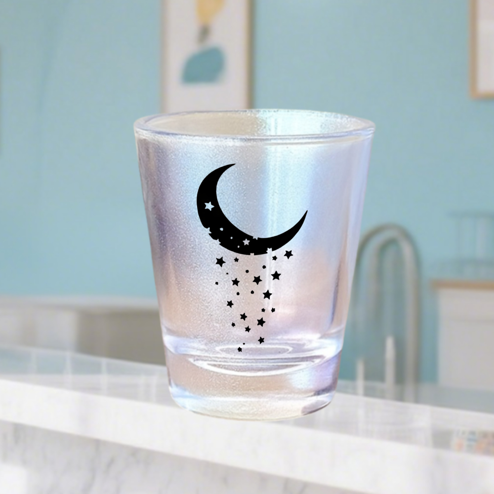 TEMU 1.5oz Shot Glass With Moon And Glass Cups For Wedding Party Favors Thanksgiving Halloween Gift Coffee Cup Wine Glass Local Warehouse 1pc Coffee