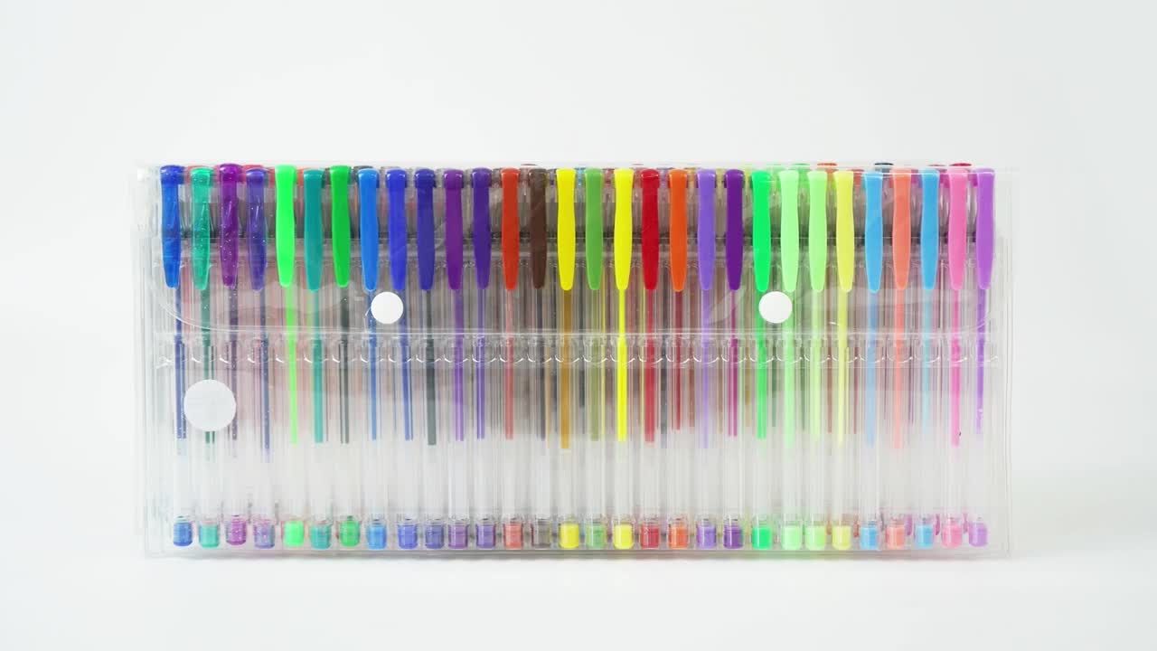 12 Colors Glitter Gel Pen Set – The Trendy Marts