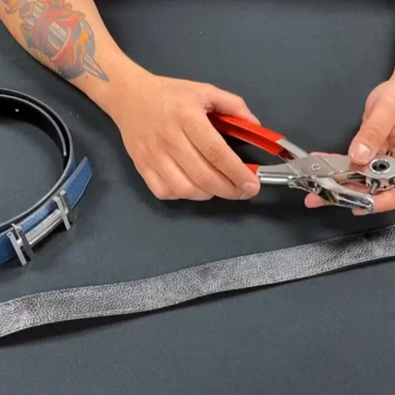 BLOSTM Perforadora Cuero, Agujeros Cinturón, Agujereador Cinturón
