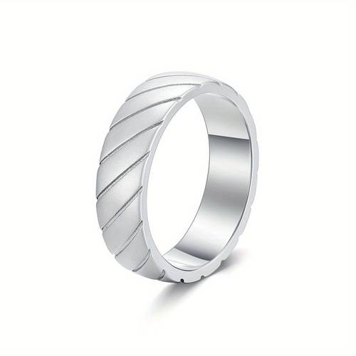 Men s Wedding Rings 925 Sterling Silver Ring Size 8-13 Engagement Promise Ring for Men Silver (9), Silver Engagement Ring