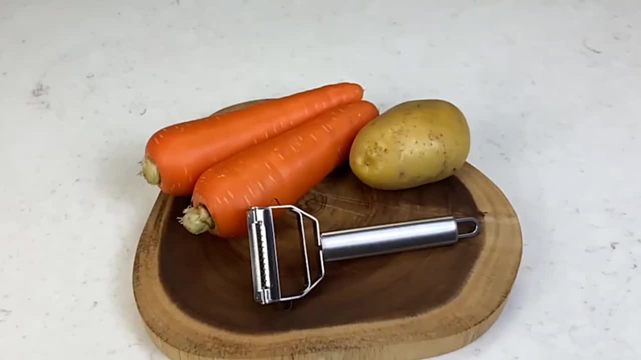 Steel Potato Peeler Vegetable Carrot Fruit Grater Cutter French ш Hot R0