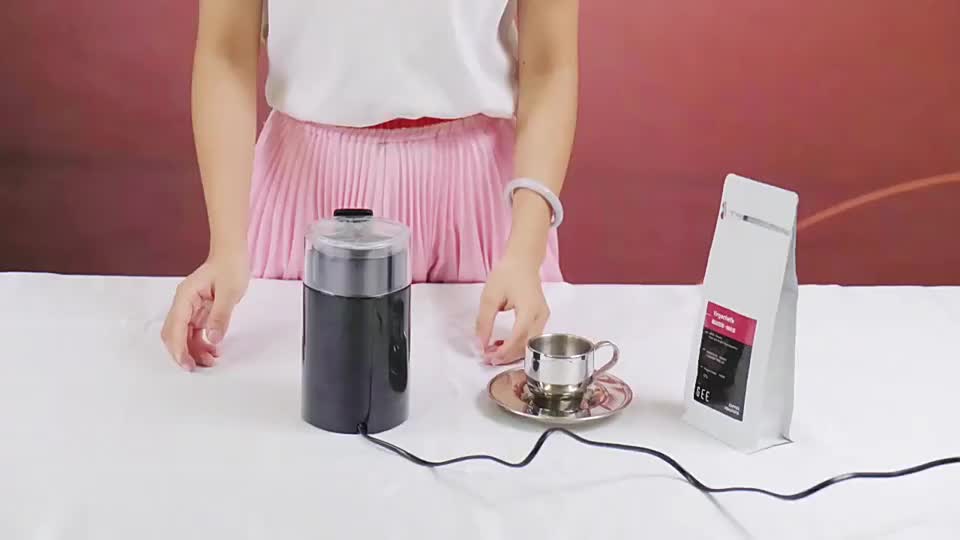 Q cg001 Electric Coffee Bean Powder Grinder Small Household - Temu