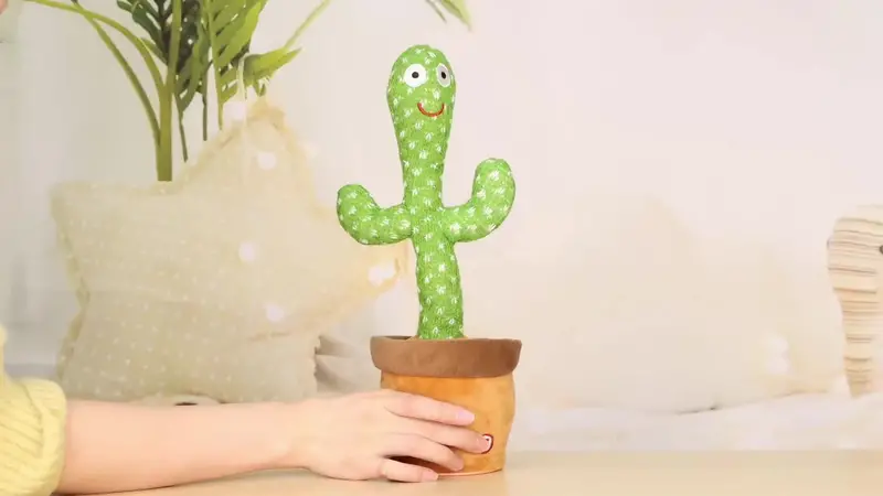 Juguete Cactus Parlante, Juguete Bebé Cactus Bailarín Luces