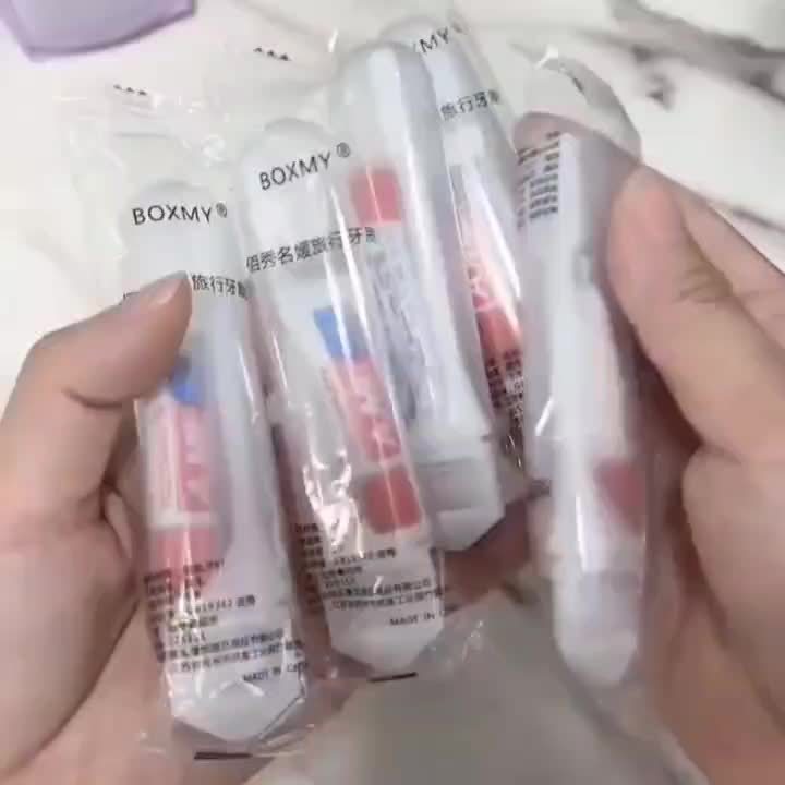 12pcs Portable Folding Toothbrush Set with Soft Bristles and Toothpaste