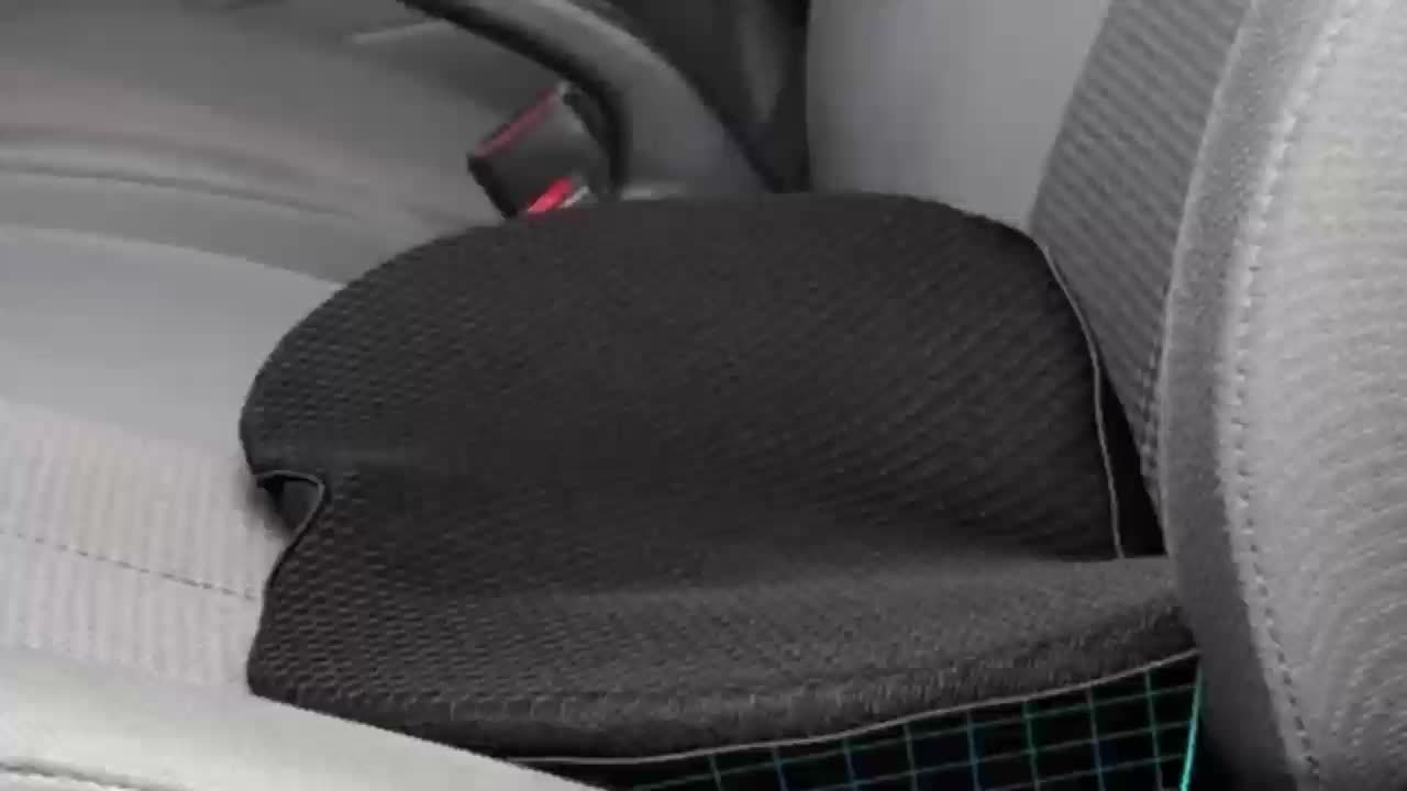 LARROUS Car Seat Cushion for Car Seat Driver- Memory Foam Car Seat Cushions  for Driving - Low Back & Tailbone Pain Relief Car Seat Pad (Black)
