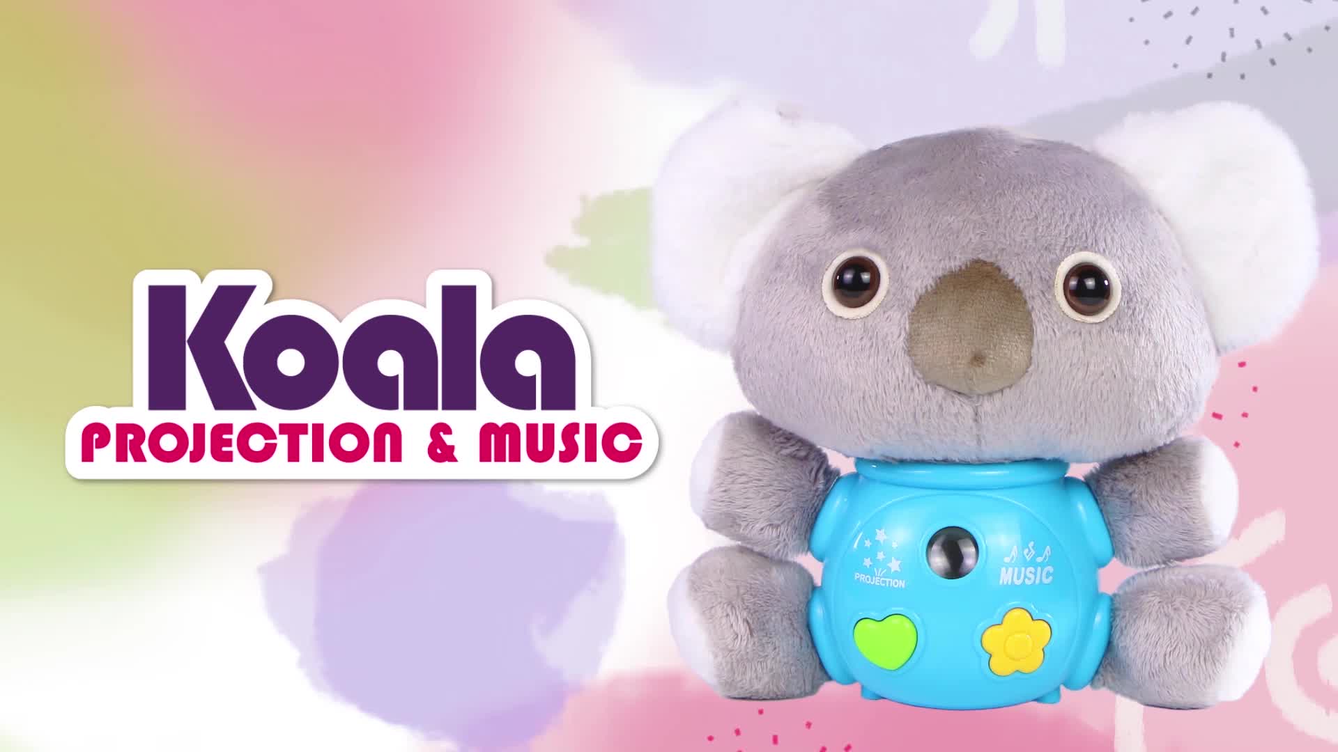 Juguete musical de peluche 3 en 1 Koala para bebé, proyector de estrellas,  juguetes para bebés de 0, 3, 6, 8, 9, 12, 18 meses, juguete para recién