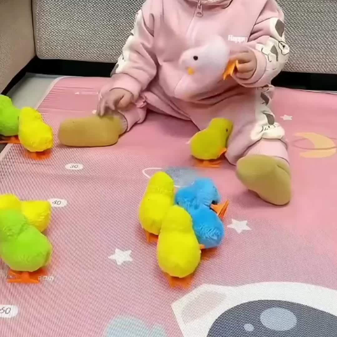 4pcs Jumping Chicken Plush Toy for Kids Play
