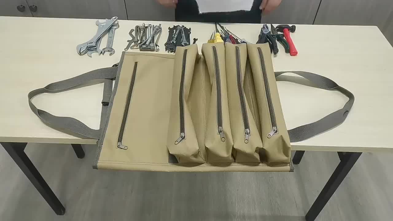 Multi purpose Roll Tool Bag Wrench Roll Canvas Tool - Temu