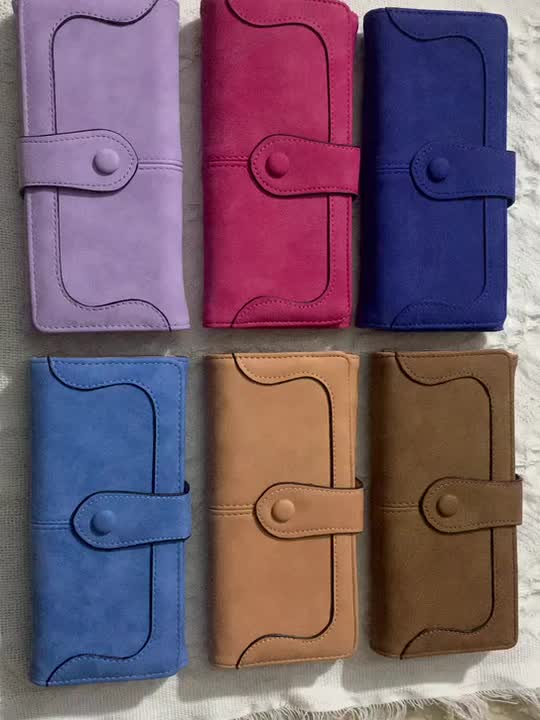 Stitch Detail Long Wallet, Women's Trendy Wallet With Multiple Card Slots &  Id Window - Temu