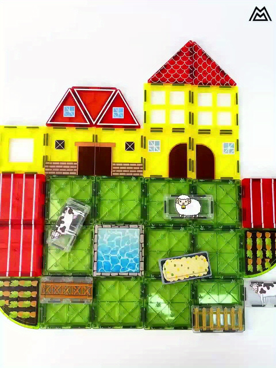 Random Color Magnetic Building Blocks, Large Size Set