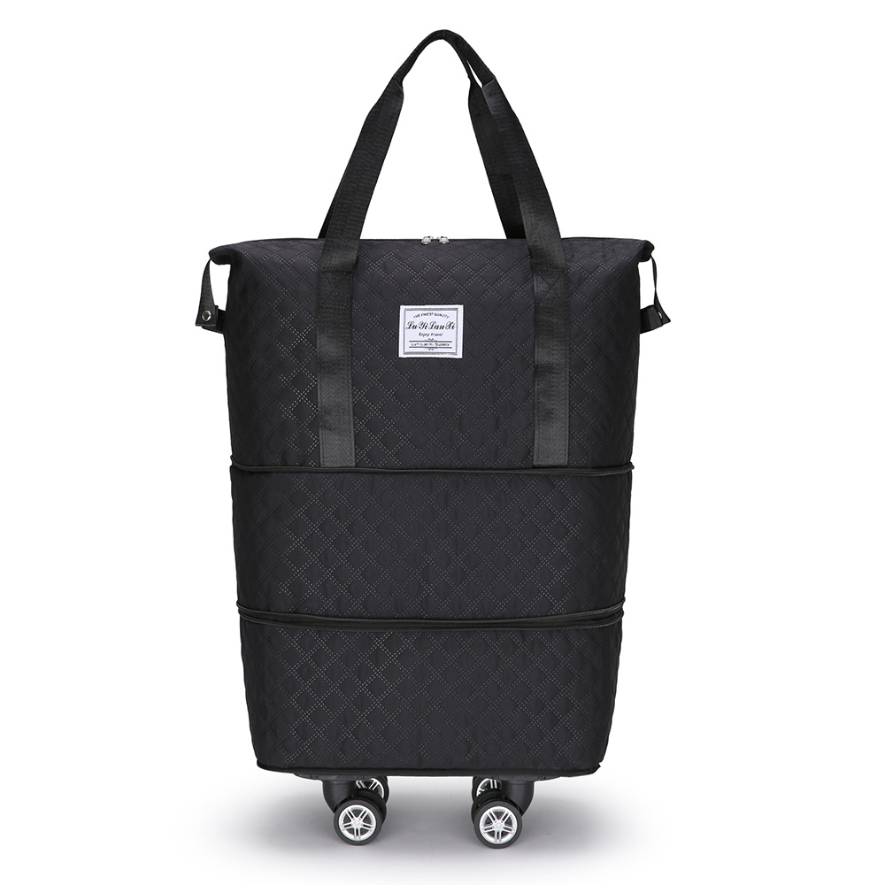 Image of Duffel Bag Women's Large Capacity Expandable Rolling Travel Bag For Shopping And Trips