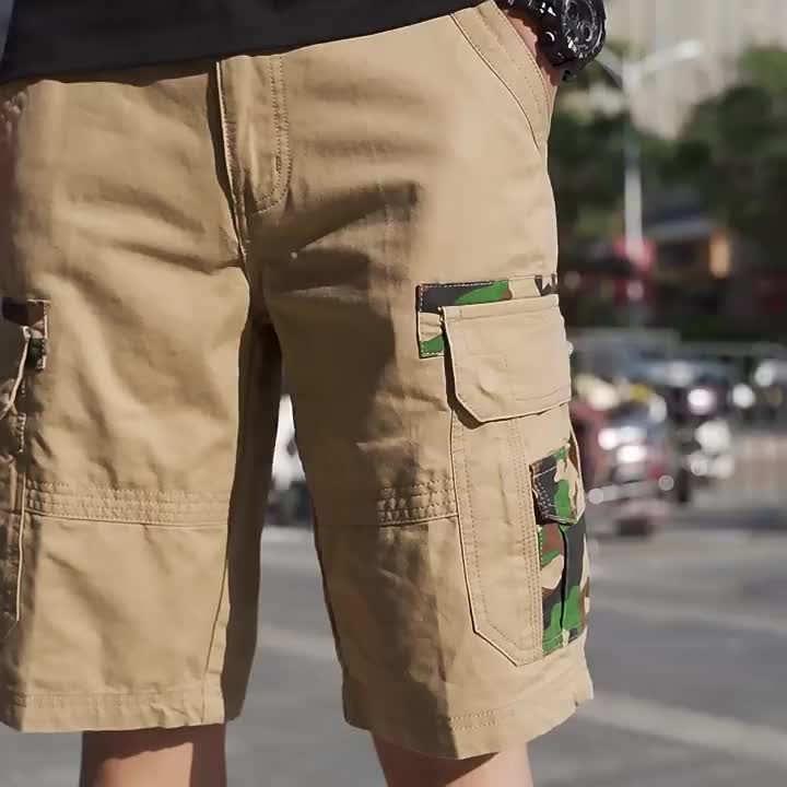 Men's Cargo Short Pants Flap Pocket Loose Trendy Shorts - Temu