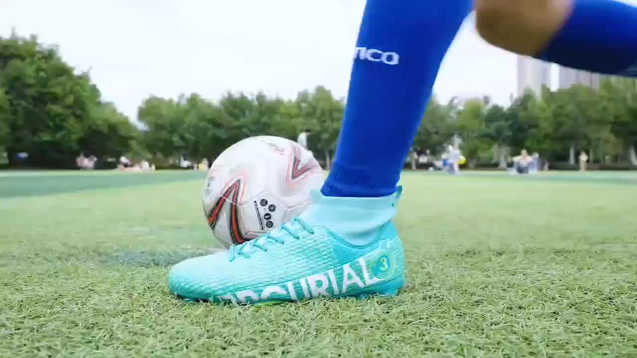 Zapatos Fútbol Tacos Ag Antideslizantes Niños Zapatillas - Temu
