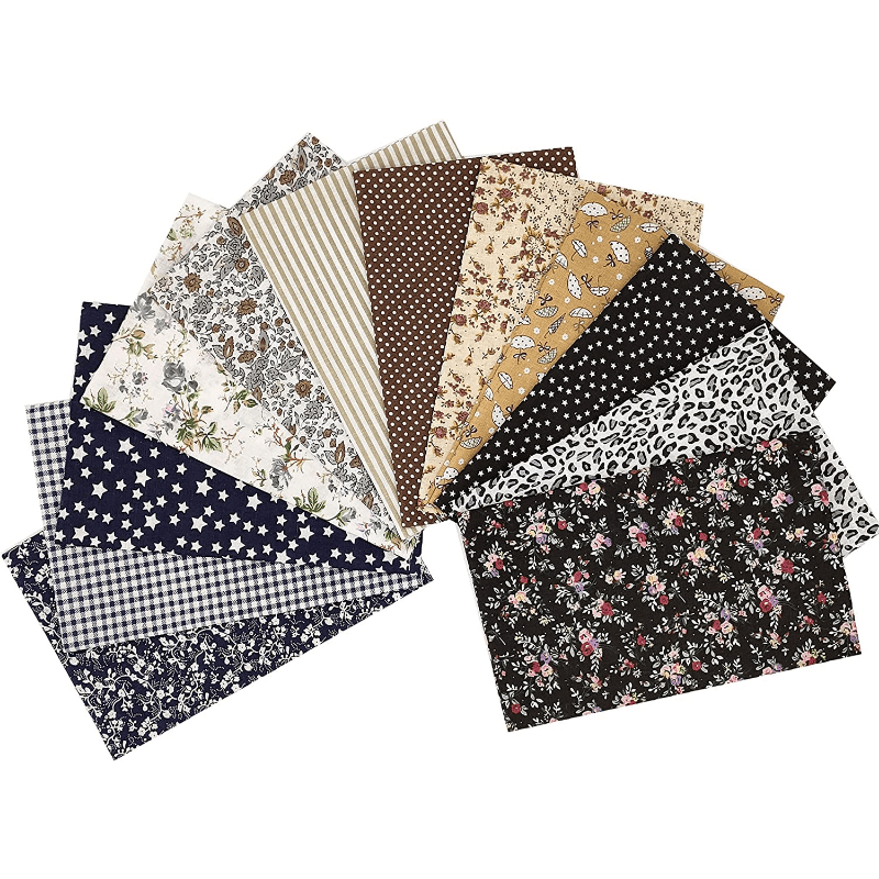 Cotton Quilting Fabric Misscrafts 50pcs 8 x 8 (20cm x 20cm) Craft  Supplies Top Fat Quarter Bundles Floral Precut Fabric Square for DIY Craft  Patchwork