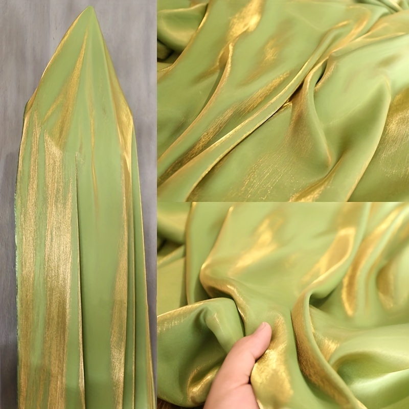 Color Changing Two color Golden Silk Fabric Diy Handmade - Temu