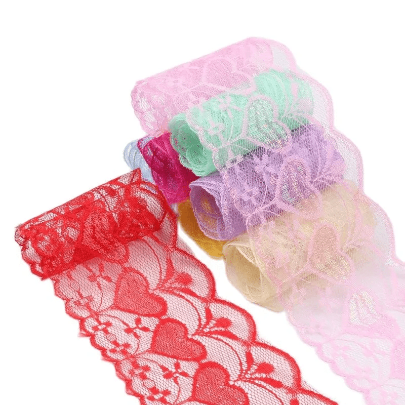 Stretch Lace Ribbon 1 Yard Elastic Frilly Trim Crocheted Lace Trim For  Sewing, DIY Crafts, Scrapbooking, Underwear, Dress Embellishment