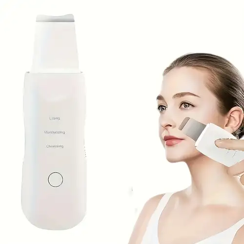 Ultrasonic Face Cleaner Skin Scrubber Care Deep Facial Pore Cleaner Dead  Skin Peeling Shovel Face Lifting Machine LCD Beauty