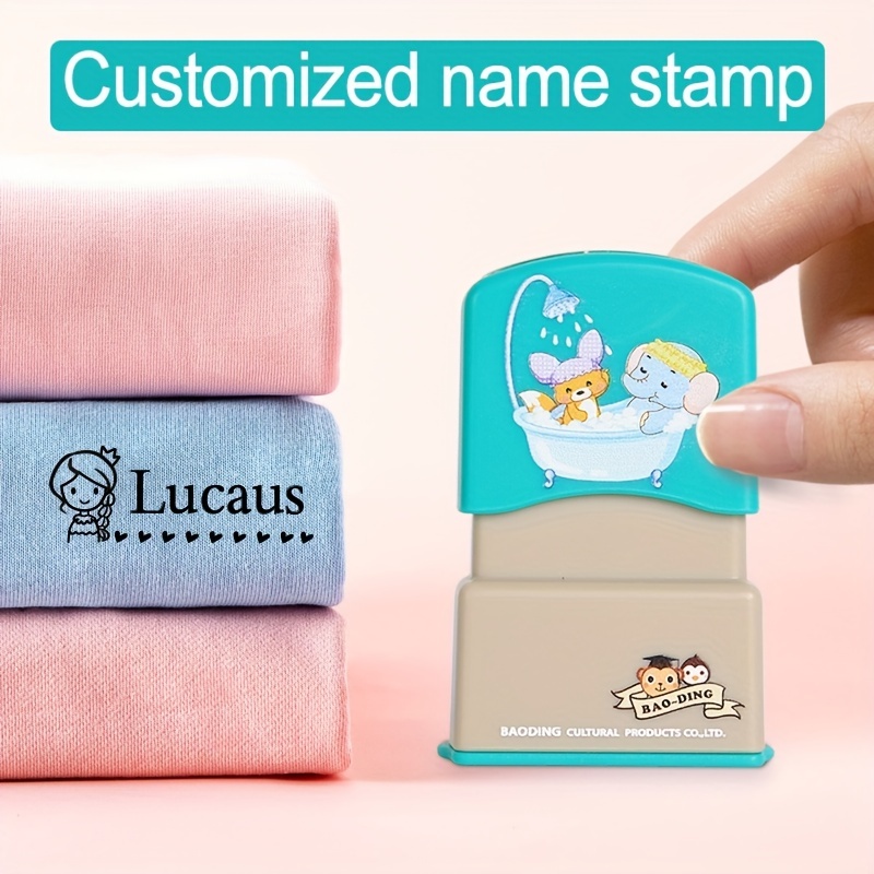 Customized Name Cartoon Lion Stamp For Clothing Personalized