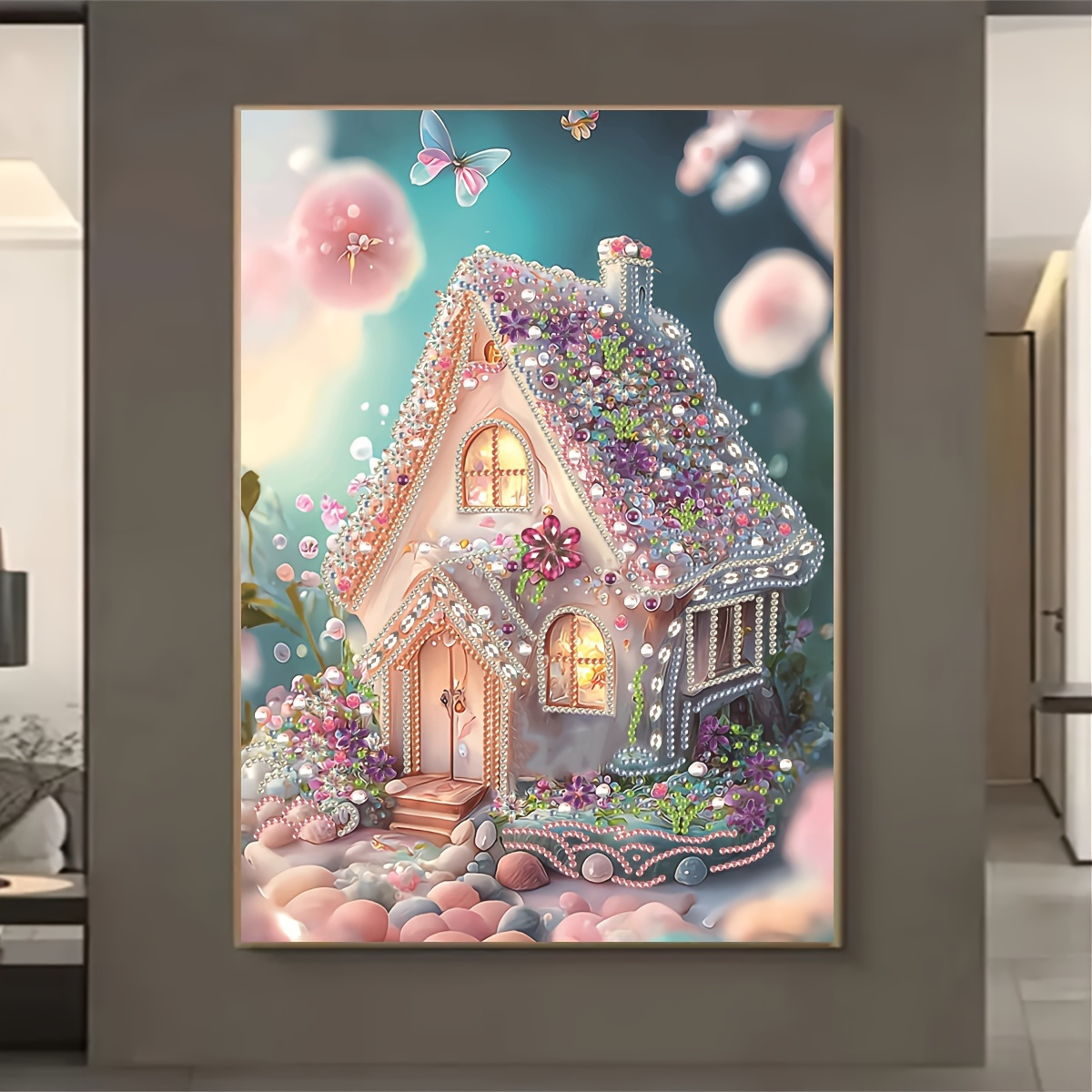 Diamond Painting Christmas House Desktop Ornaments DIY Artificial Diamond  Art Christmas Table Paint By Number Mosaic Arts Crafts Home Living Room Offi