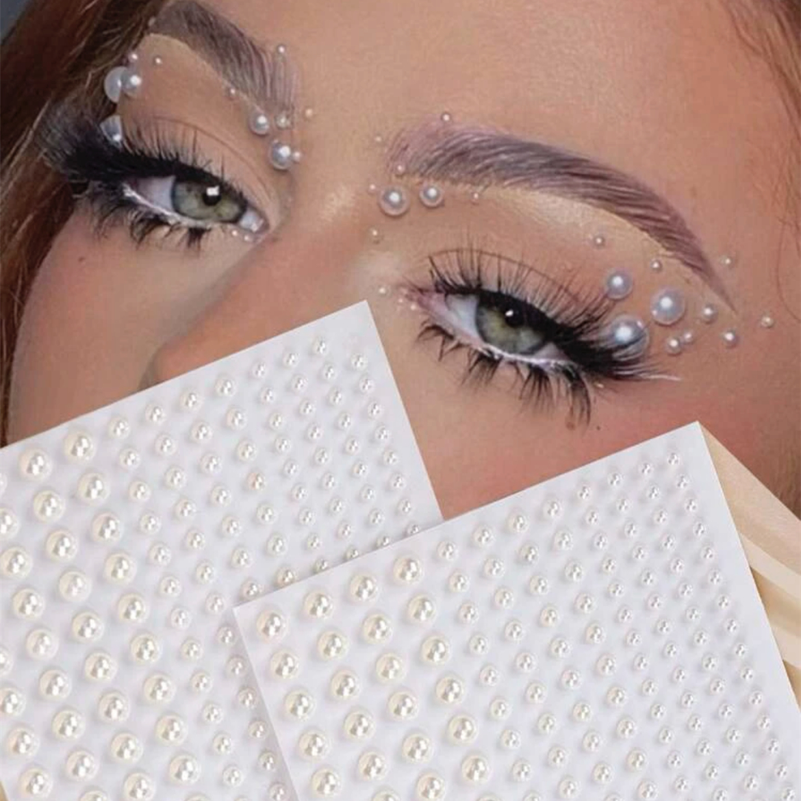 Shiny Rhinestones Makeup 3D Diamond Eyebrow Sticker Face Jewelry Tattoo US