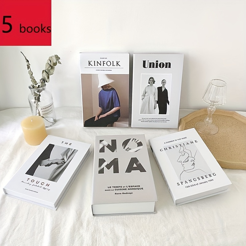 Nordic Luxury Fake Book For Decoration Designer Books Decor