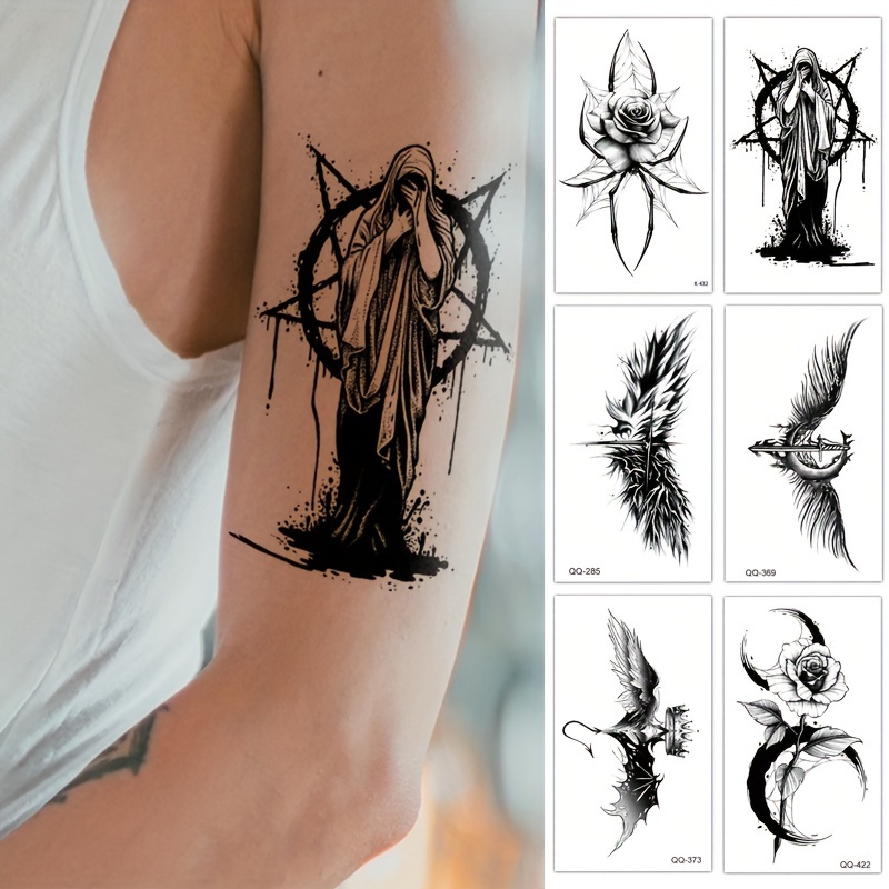 Abecome Little Devil Herbal Tattoo Stickers Waterproof And - Temu