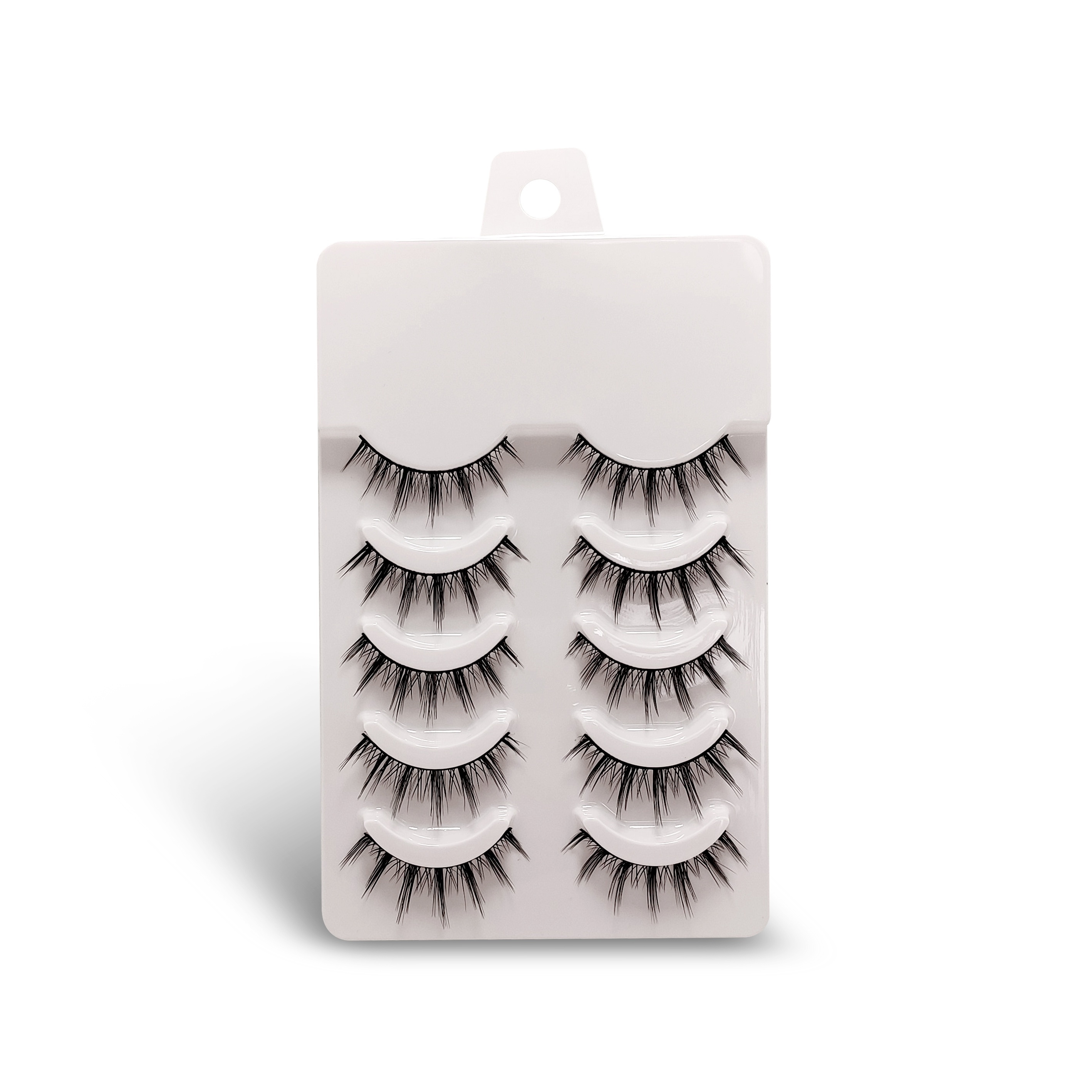 5PCS Kids Decoration Toy Decor Simulation Eye Lash Dolly Accessories Doll  False Eyelashes Fake Lashes BROWN 0.6CM