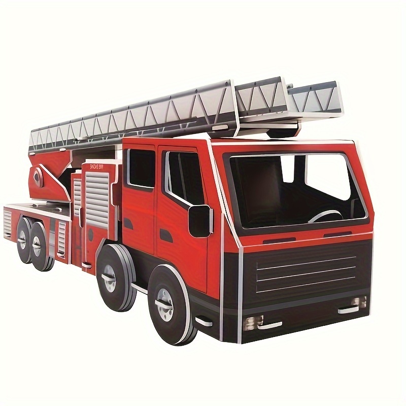 Elevator Fire Truck 3d Wooden Puzzles Stem Projects For - Temu