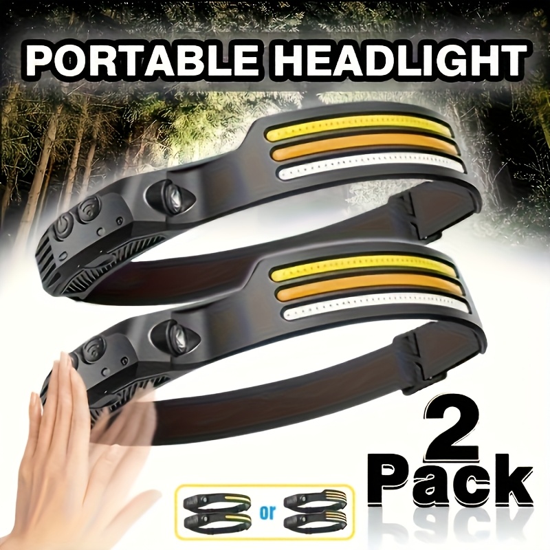 Lampe frontale,LED phare mini USB charge phare Super lumineux L2 tête