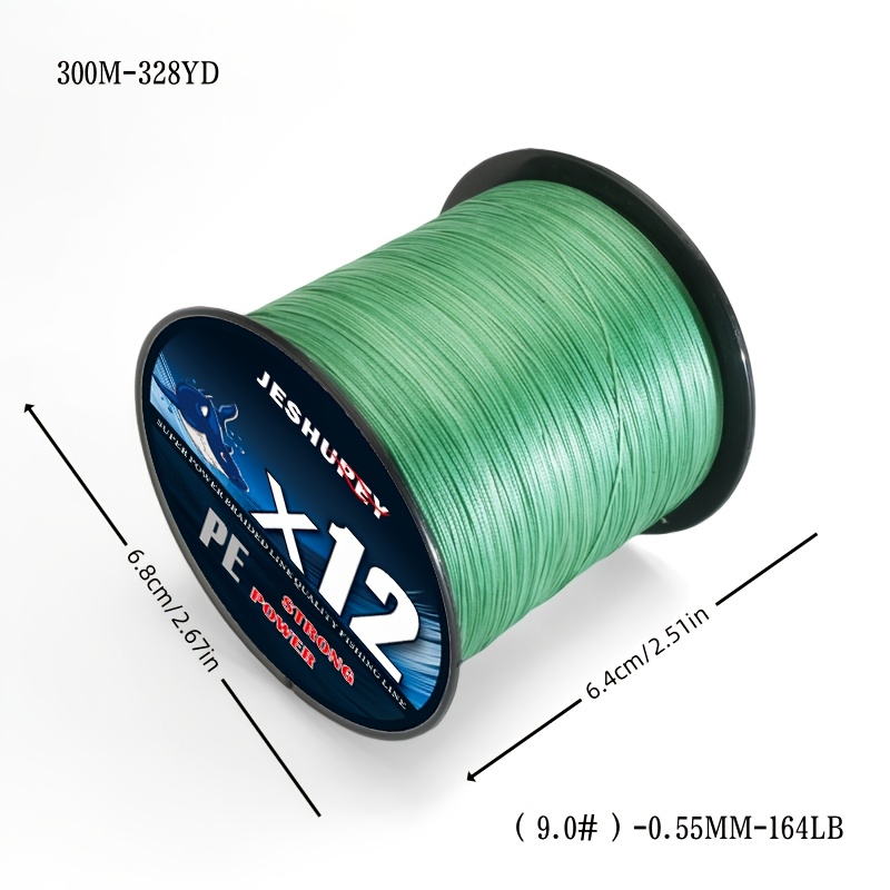 TEMU Filo da pesca intrecciato a 12 in lunghezze di 100/200/300M, tessuto a maglia per morbidezza e fluidit�, per , pesca da roccia, pesca con esche