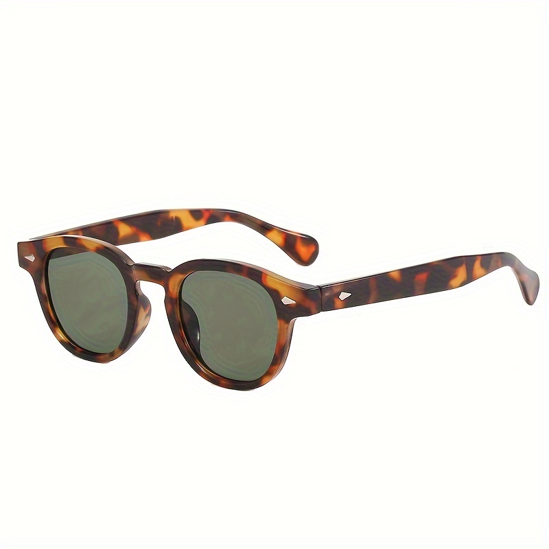

Round Leopard Frame Fashion Glasses For Women Men Anti Glare Sun Shades Glasses For Driving Beach Travel