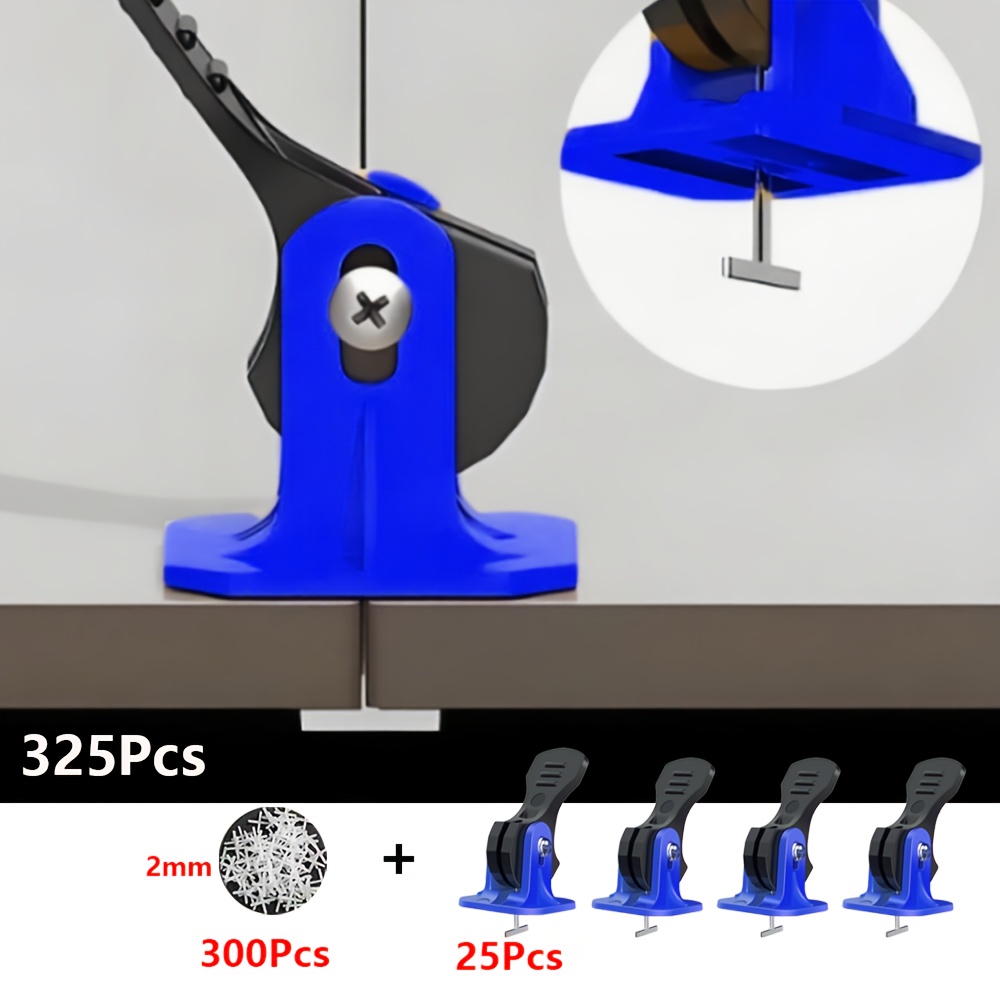 E-shop 325-teiliges Premium-Fliesenverlegesystem mit Kreuzabstandhaltern – Unverzichtbares Werkzeug für perfekte Ausrichtung von Keramik-