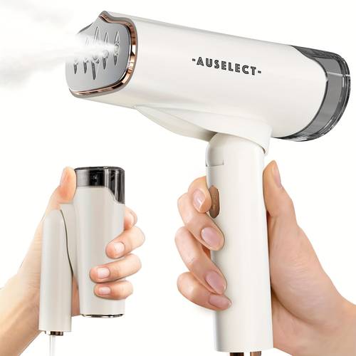 portable 2 in 1 handheld garment steamer iron 1200w compact travel friendly mini ironing and steaming machine with adjustable temperature control ideal for home use 3 accessories durable pc abs aluminum construction