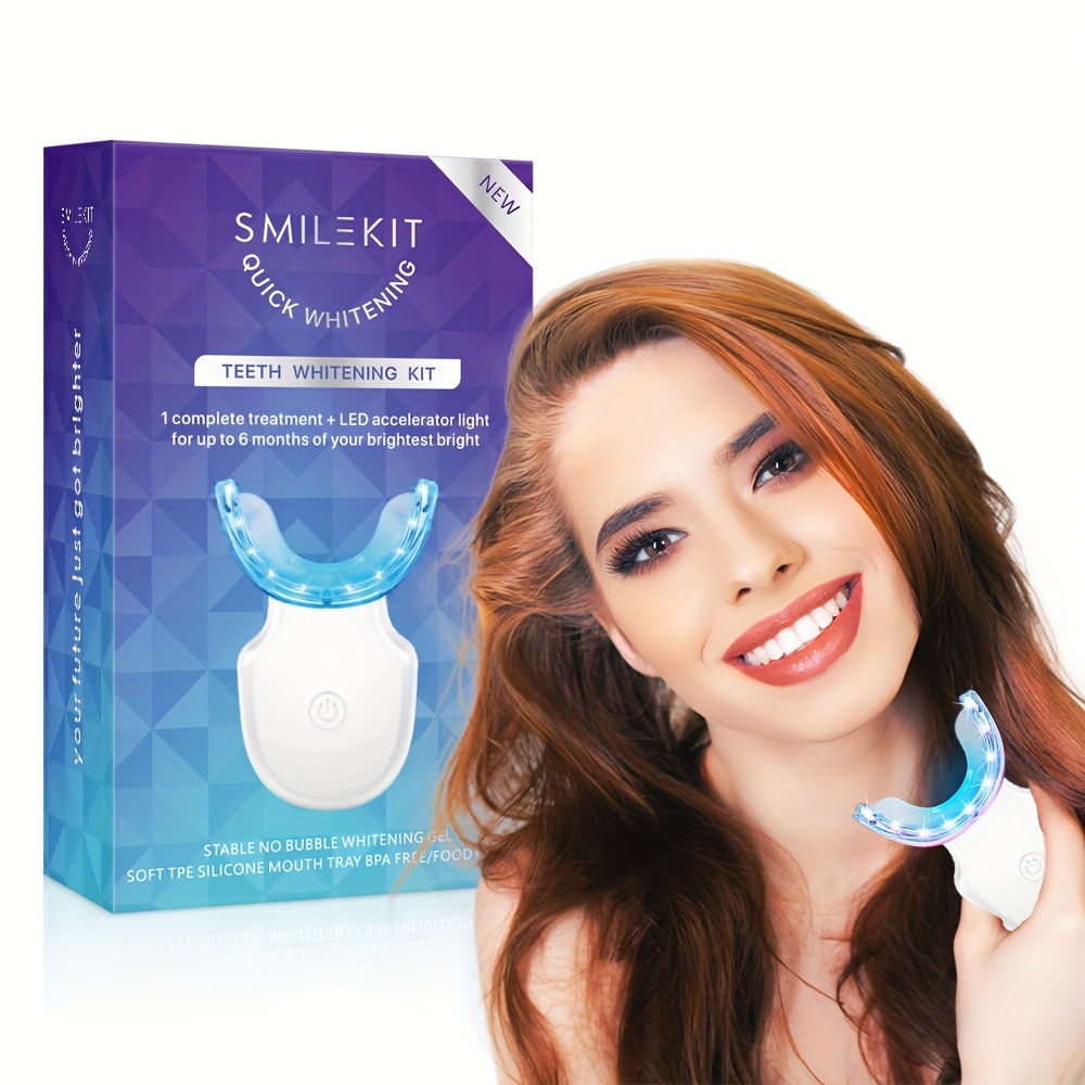 Teeth Whitening Kit Teeth Whitening Gel Led Accelerator Temu