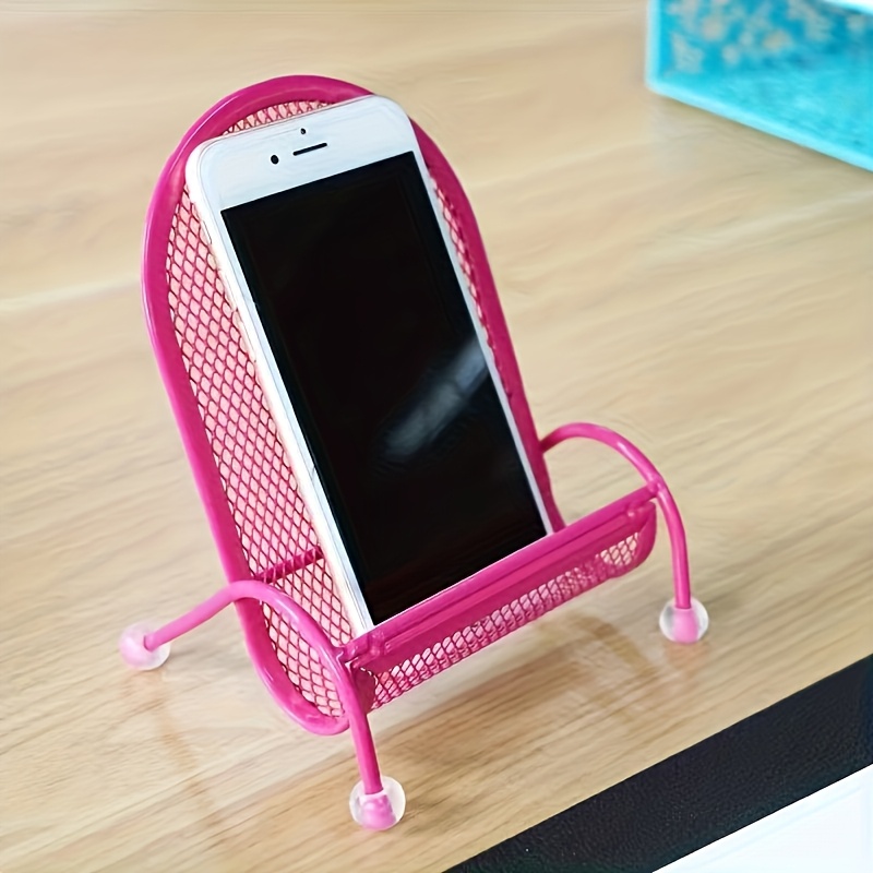 cute chair phone stand universal lazy desktop phone holder stable weighted anti slip bedside mount compatible with iphone   smartphones