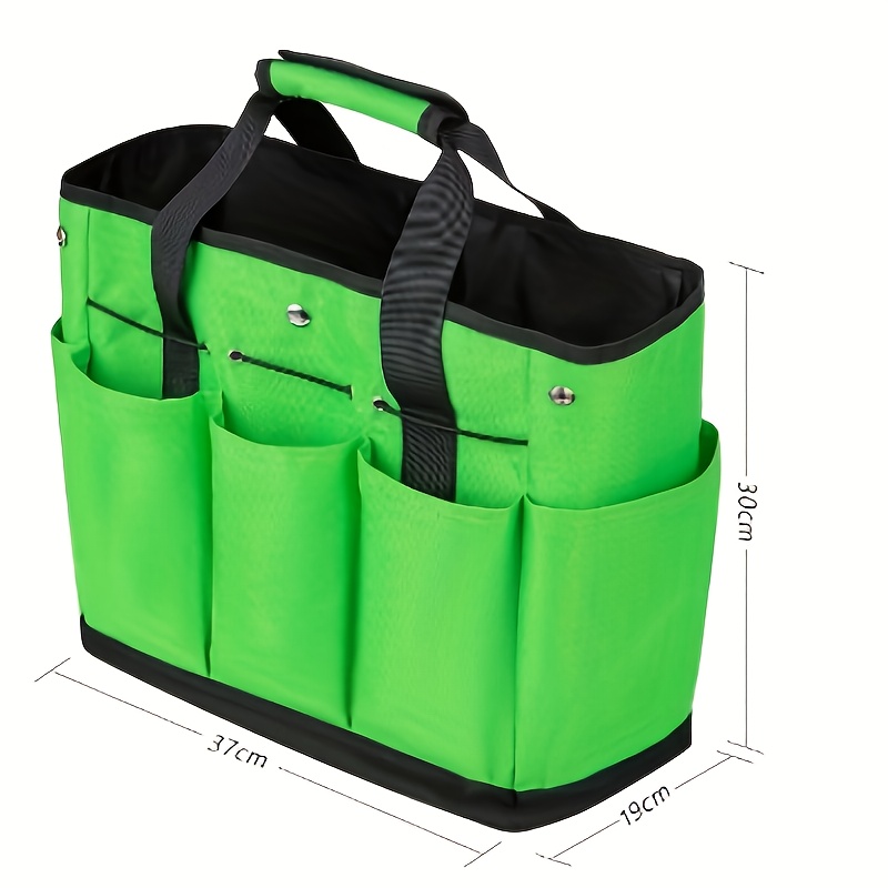 TEMU Garden Portable Tool Bag Oxford Cloth Garden Gardening Tools Storage Supplies Multifunctional Tool Bag
