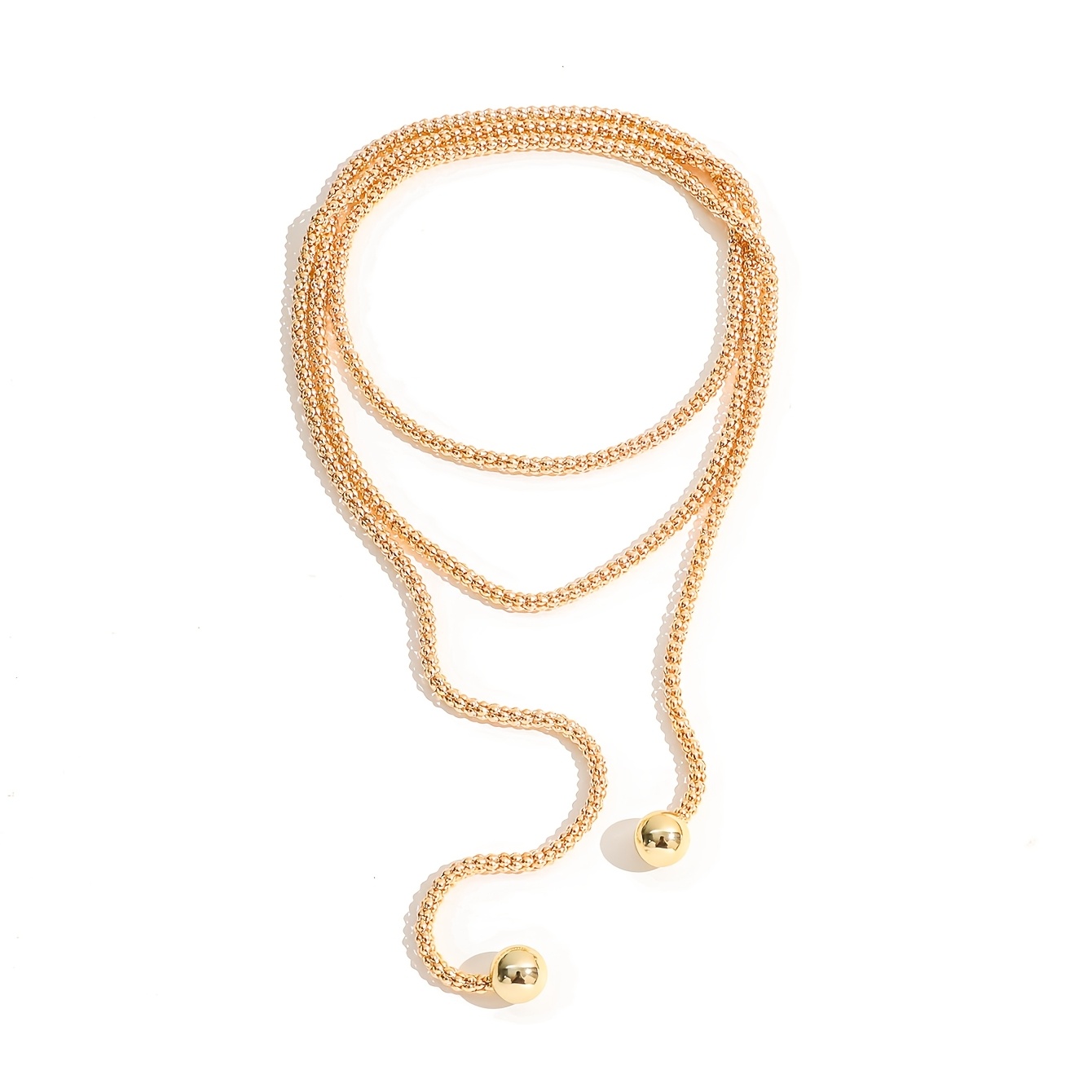 Women's Plated Multi-Layer Wrap Necklace, Elegant Gift