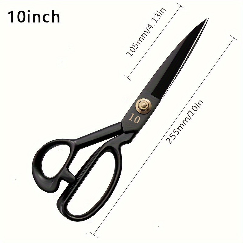 Fabric Scissors Professional (10-inch), Premium Scissors for Fabric Cutting  with Bonus Measuring Tape - Made of High Density Carbon Steel Shears