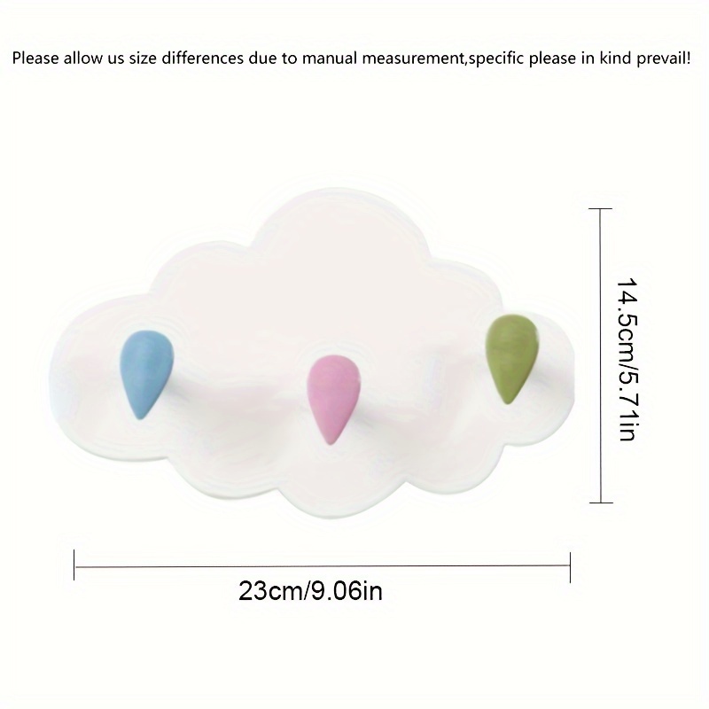DIY Cloud Moon Wall-Mounted Hooks for Room Decoration
