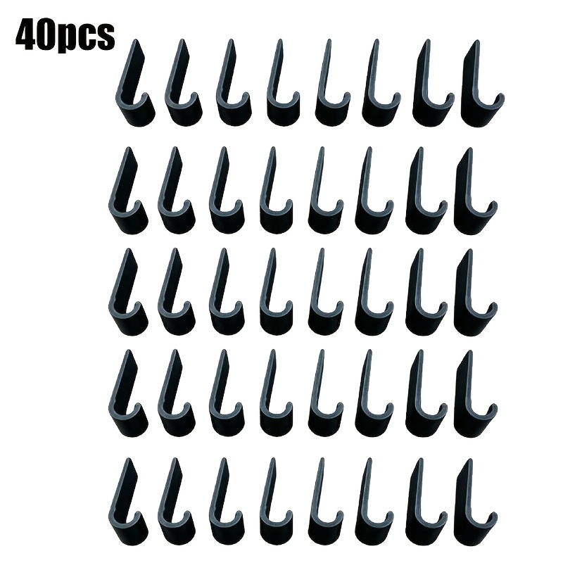 TEMU 40 pezzi Clip per cavi auto per , clip universali per organizzare cavi per cavi di diametro 3,4 mm, struttura per cablaggio Dash Cam e supporto