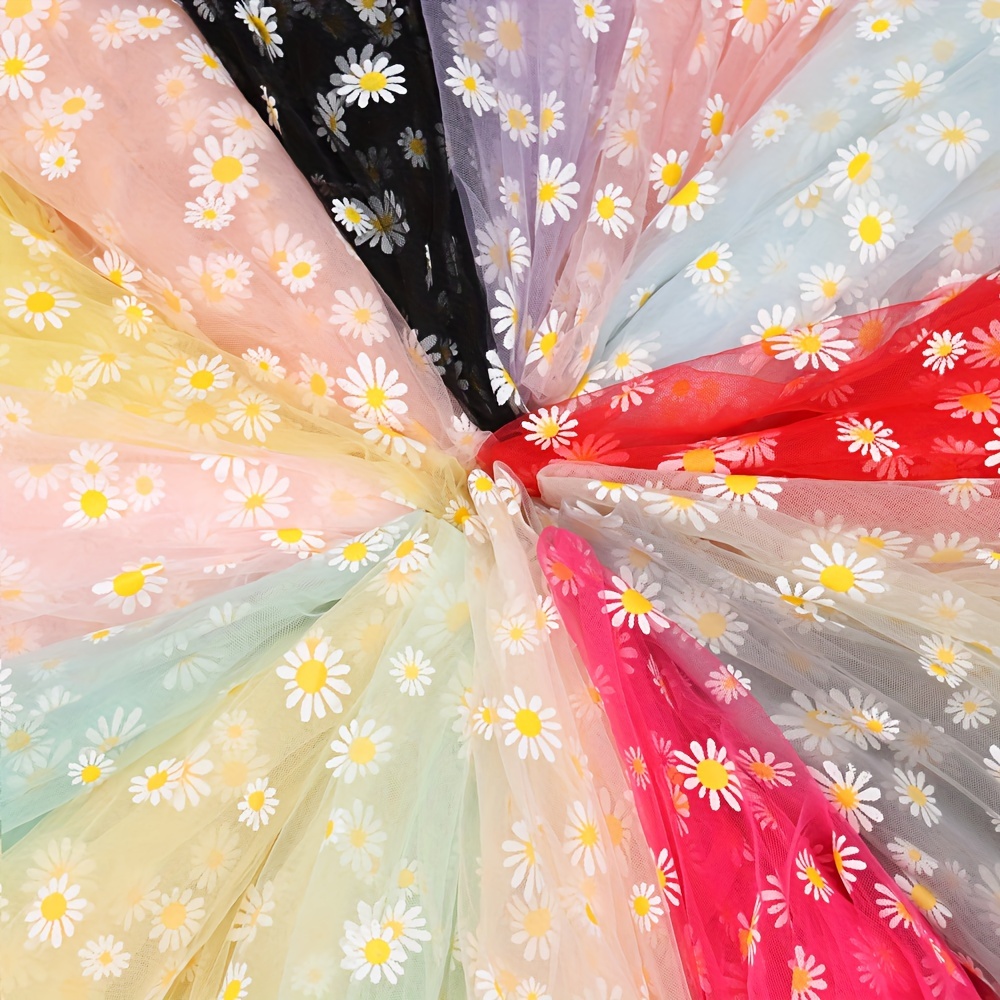 

Print Organza Fabric - 30gsm, Pre-cut, Hand Wash Only, Diy Hair Accessories, Wedding & Birthday Decorations, Flower Packaging