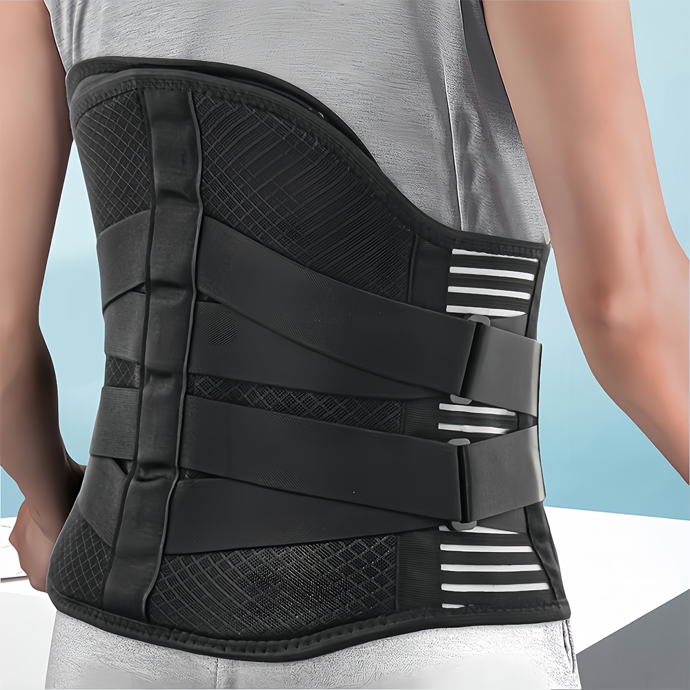 Work Lumbar Support Binder Back Brace For Men Women Heavy-Duty