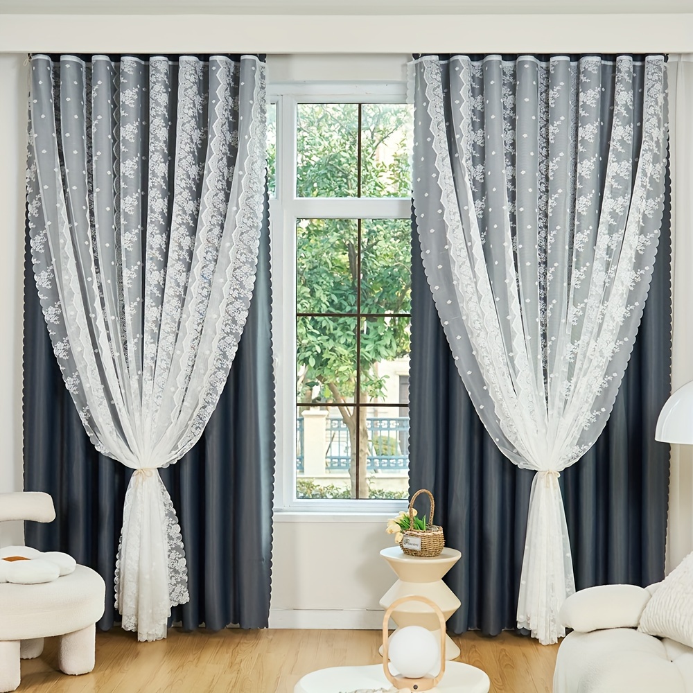 TEMU 1pc Grommet Curtains, Decorative Window Drapes, Window Treatments For Bedroom Living Room, Home Decoration, Room Decoration