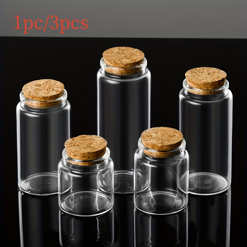 

Stoppered Bottle With Glass Flat Bottom Test Tube Bottle Transparent Cork Float Bottle Wishing Bottle Straight Bottle