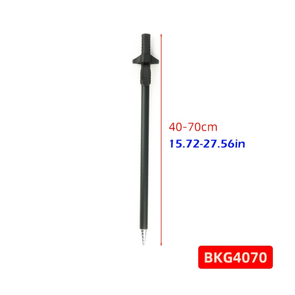 TEMU Hirisi 3-size Adjustable Fishing Rod Holder Set For Carp , 30-90cm, With Screw-in Ground Spike And Swivel Lock, Durable Shore Fishing Support,