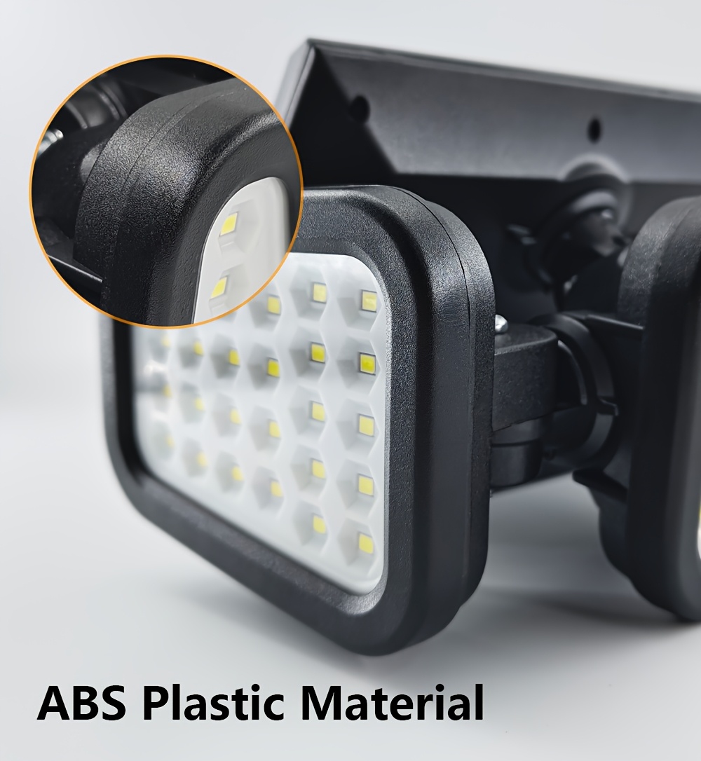 2pcs Polyhedral Lighting Wall Lights Three Sided Luminescence Solar Outdoor Lights High-Power Outdoor Motion Sensor Light Outdoor Solar Lights 300° Wide Angle Floodlight Outdoor Security Light for Patio, Garden, Yard