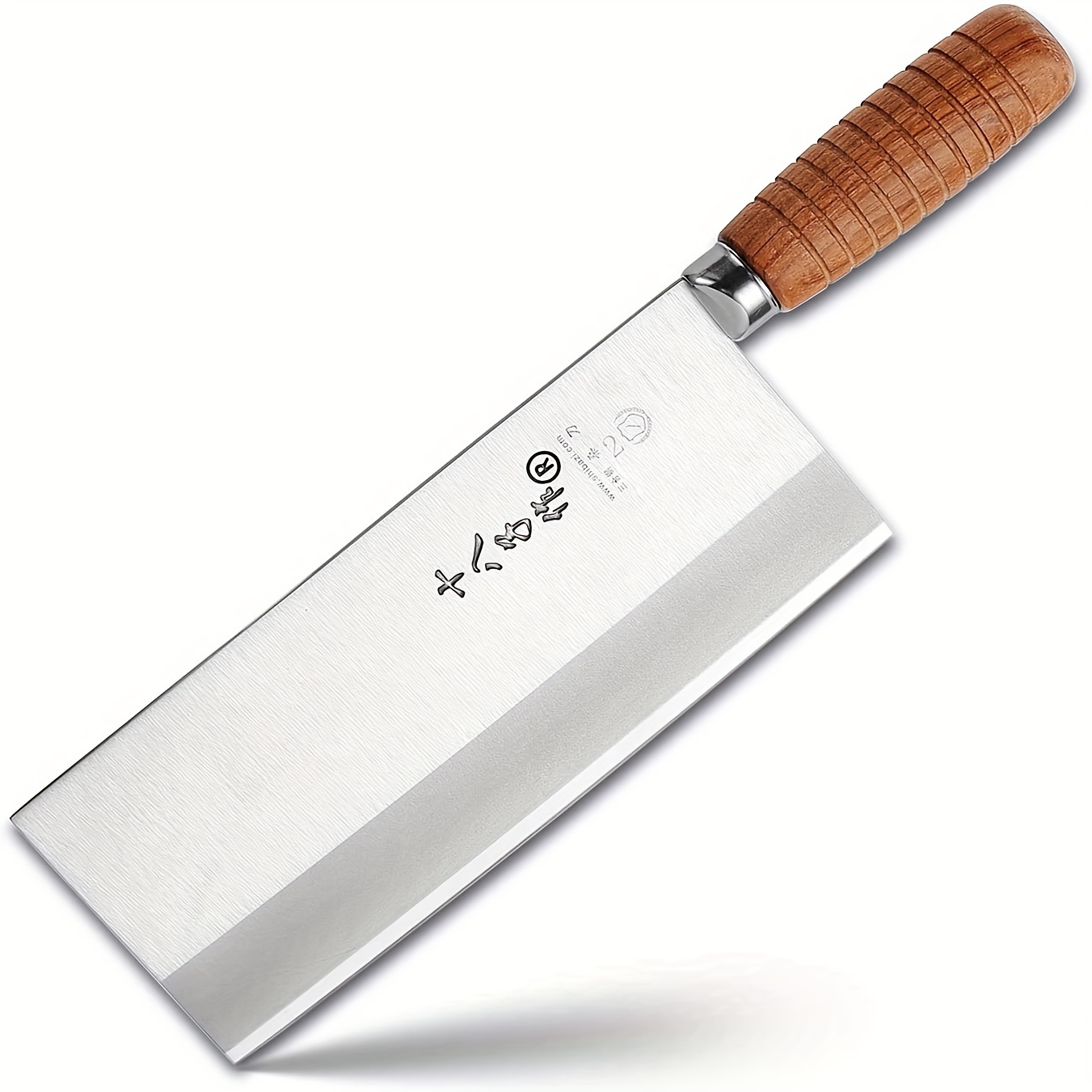 

Cleaver Knife Meat Cleaver 8-inch Professional Chef Knife Stainless Steel Vegetable Knife Safe Non-stick Finish Blade With Anti-slip Wooden Handle