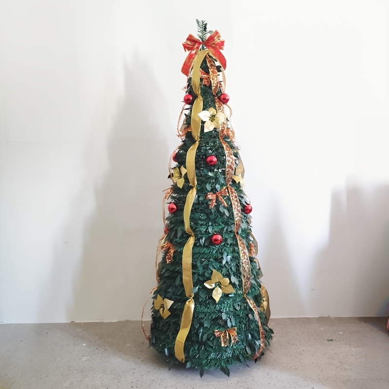 4ft new foldable christmas tree with ornaments